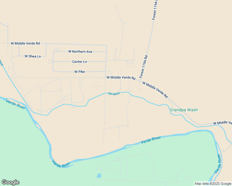 map of restaurants, bars, coffee shops, grocery stores, and more near 4638 Caughran Rd in Camp Verde