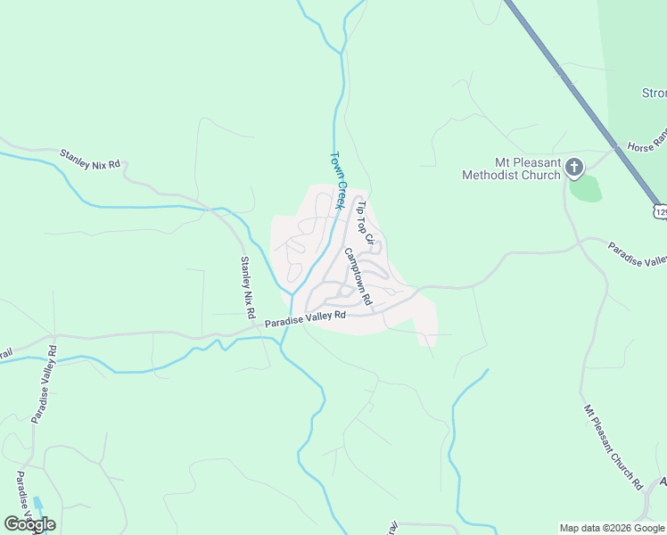 map of restaurants, bars, coffee shops, grocery stores, and more near 335 Hidden Valley Road in Cleveland