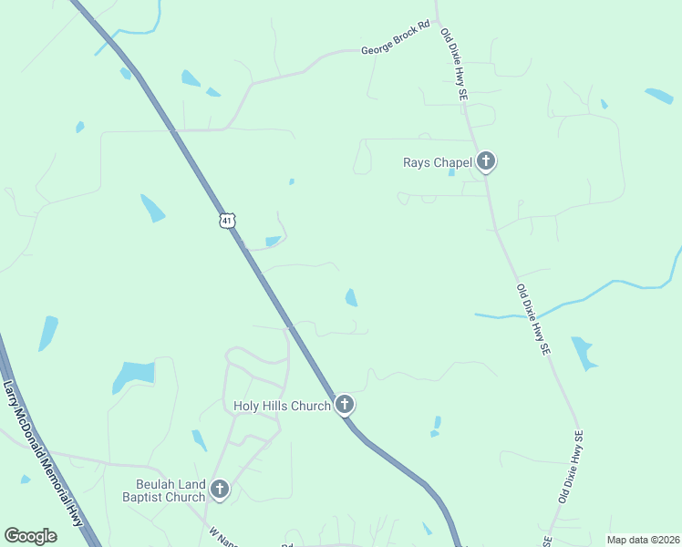 map of restaurants, bars, coffee shops, grocery stores, and more near 214 Lloyd Way in Resaca