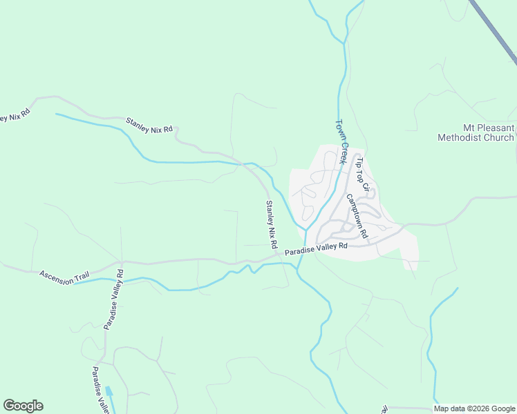 map of restaurants, bars, coffee shops, grocery stores, and more near 233 Stanley Nix Road in Cleveland