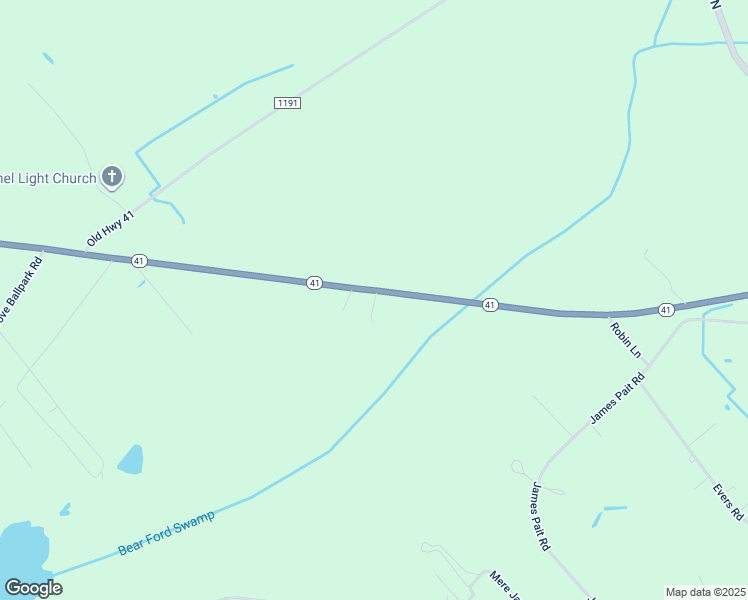 map of restaurants, bars, coffee shops, grocery stores, and more near 10203 North Carolina 41 in Bladenboro