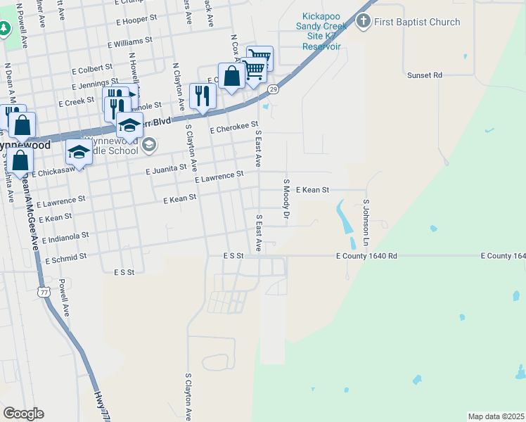 1201 East Indianola Street, Wynnewood OK Walk Score