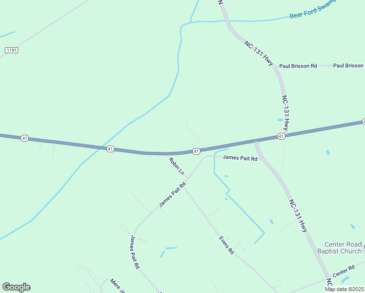 map of restaurants, bars, coffee shops, grocery stores, and more near 9572 North Carolina 41 in Bladenboro