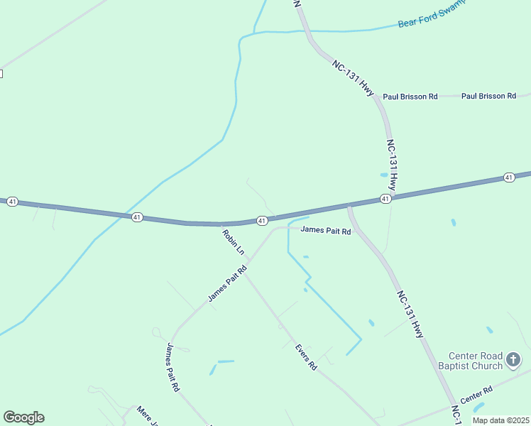 map of restaurants, bars, coffee shops, grocery stores, and more near 9480 J B Carroll Lane in Bladenboro