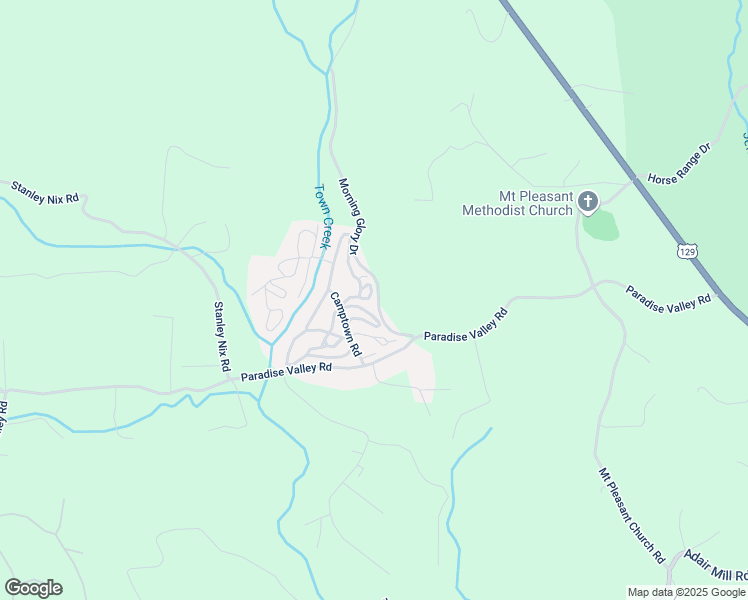 map of restaurants, bars, coffee shops, grocery stores, and more near 252 Camptown Road in Cleveland