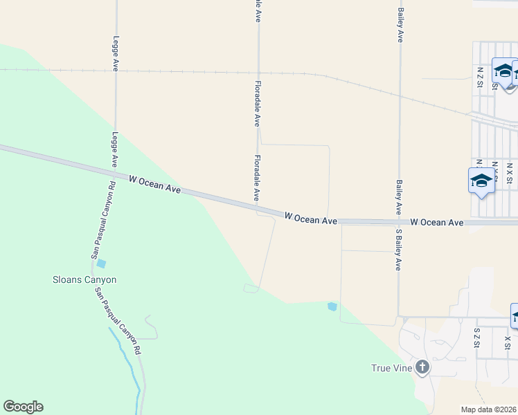 map of restaurants, bars, coffee shops, grocery stores, and more near 0 Floradale Avenue in Lompoc