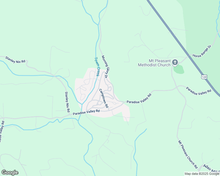 map of restaurants, bars, coffee shops, grocery stores, and more near 261 Camptown Road in Cleveland