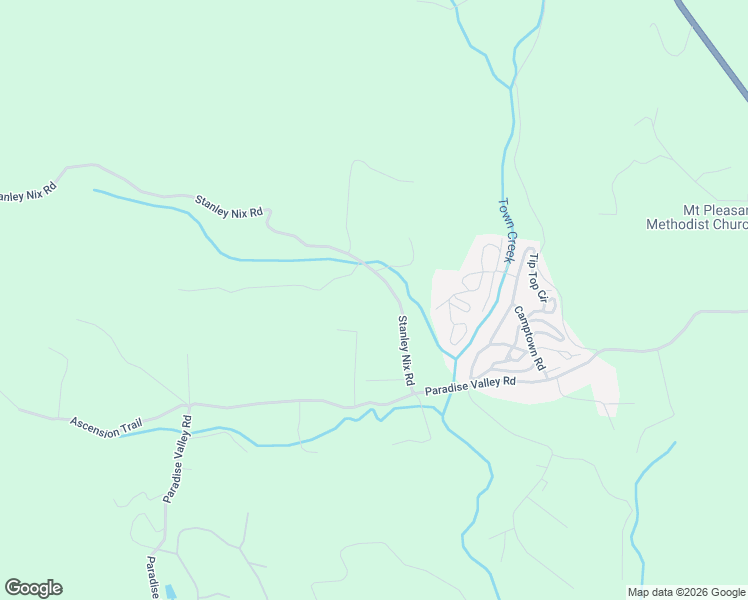 map of restaurants, bars, coffee shops, grocery stores, and more near 233 Stanley Nix Road in Cleveland