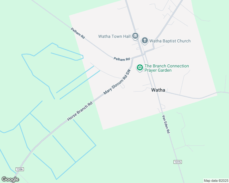 map of restaurants, bars, coffee shops, grocery stores, and more near 8778 Mary Slocum Road Southwest in Watha