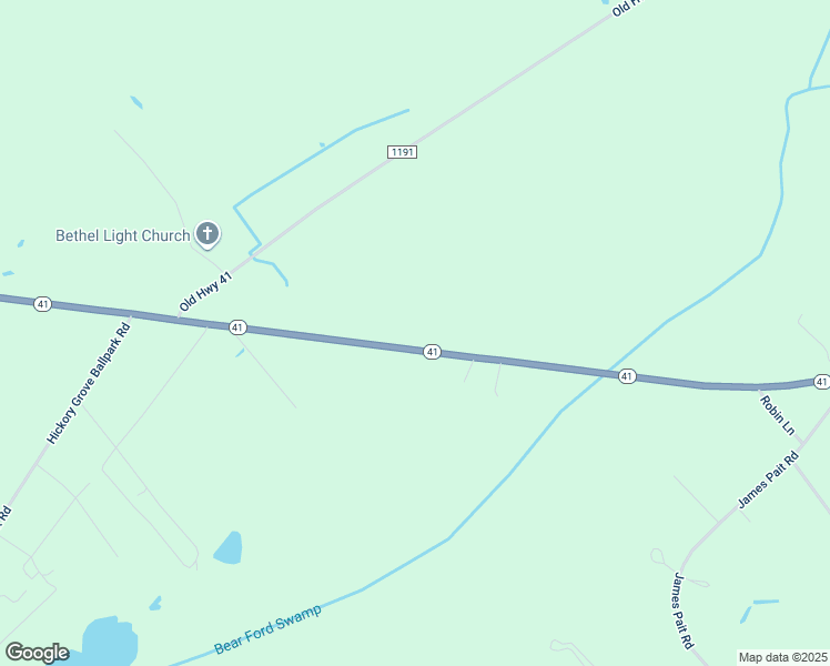 map of restaurants, bars, coffee shops, grocery stores, and more near 10402 North Carolina 41 in Bladenboro