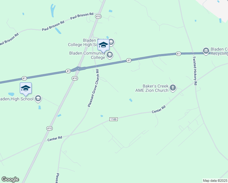 map of restaurants, bars, coffee shops, grocery stores, and more near 188 Stephies Way in Bladenboro
