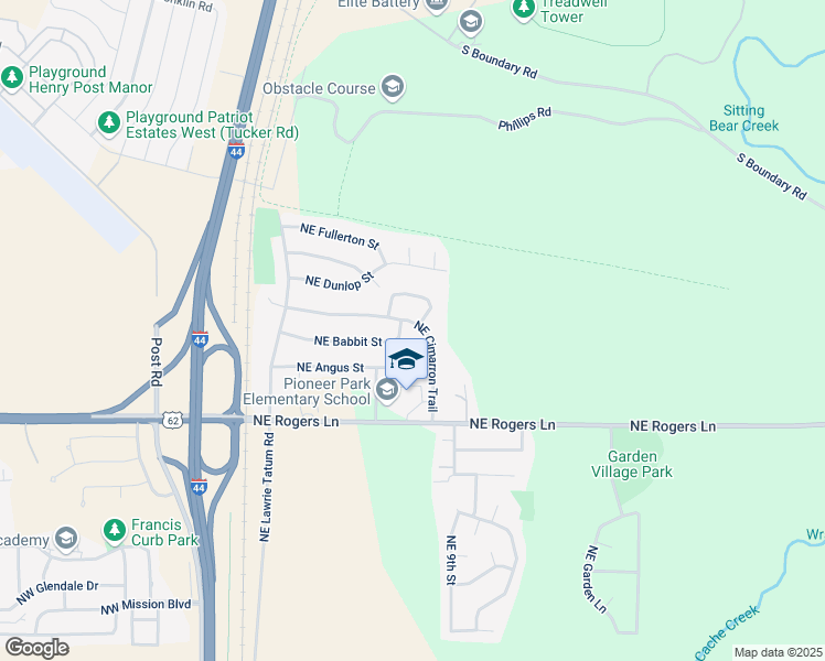 map of restaurants, bars, coffee shops, grocery stores, and more near 3216 Northeast Cimarron Trail in Lawton