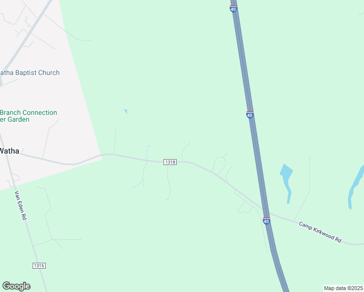 map of restaurants, bars, coffee shops, grocery stores, and more near 71 Bunker Hill Lane in Watha