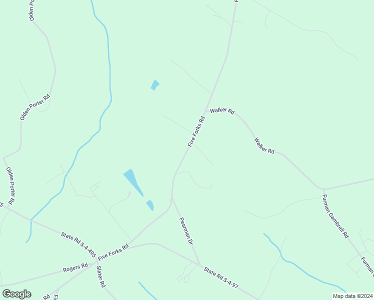 map of restaurants, bars, coffee shops, grocery stores, and more near 102 Bryson Road in Pendleton