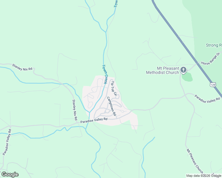 map of restaurants, bars, coffee shops, grocery stores, and more near 171 Paradise Valley Road in Cleveland