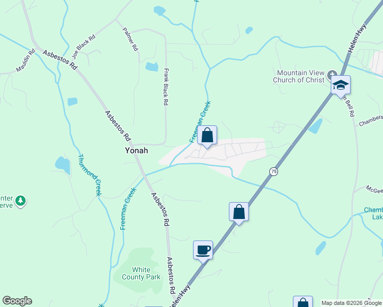 map of restaurants, bars, coffee shops, grocery stores, and more near 15 Night Hawk Drive in Cleveland
