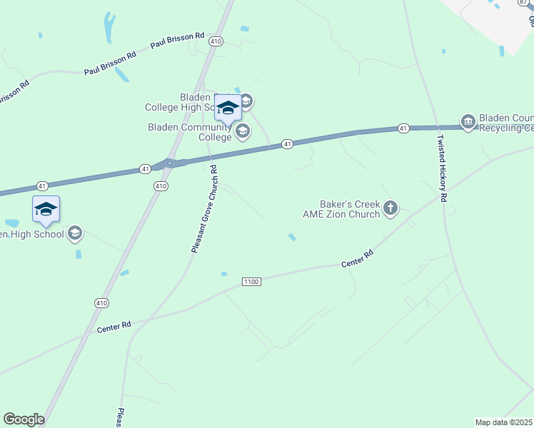 map of restaurants, bars, coffee shops, grocery stores, and more near 209 Stephies Way in Bladenboro