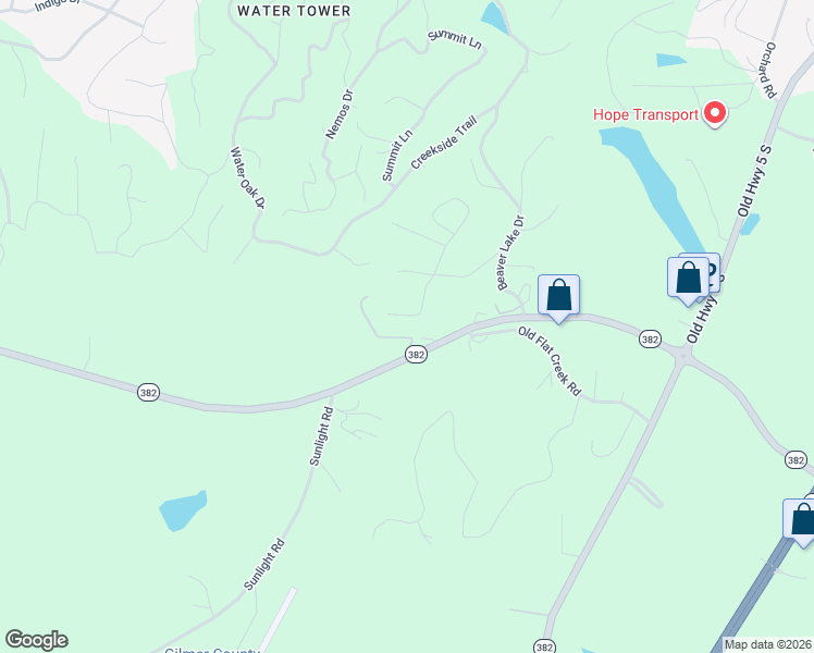 map of restaurants, bars, coffee shops, grocery stores, and more near 123 Ridge Crest Court in Ellijay