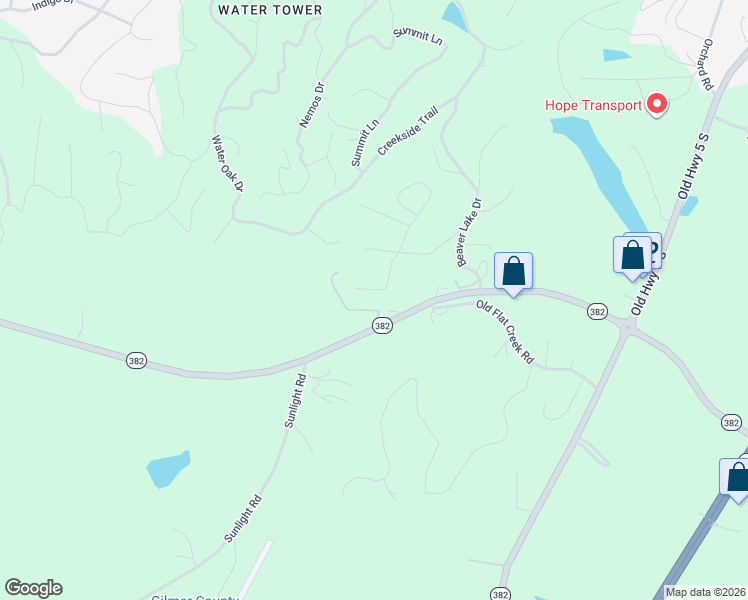 map of restaurants, bars, coffee shops, grocery stores, and more near 123 Ridge Crest Court in Ellijay