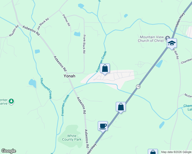 map of restaurants, bars, coffee shops, grocery stores, and more near 15 Night Hawk Drive in Cleveland