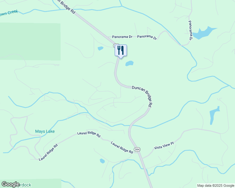 map of restaurants, bars, coffee shops, grocery stores, and more near 85 Glenns Drive in Sautee Nacoochee