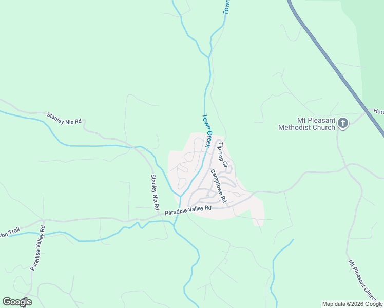 map of restaurants, bars, coffee shops, grocery stores, and more near 217 Big Rock Road in Cleveland