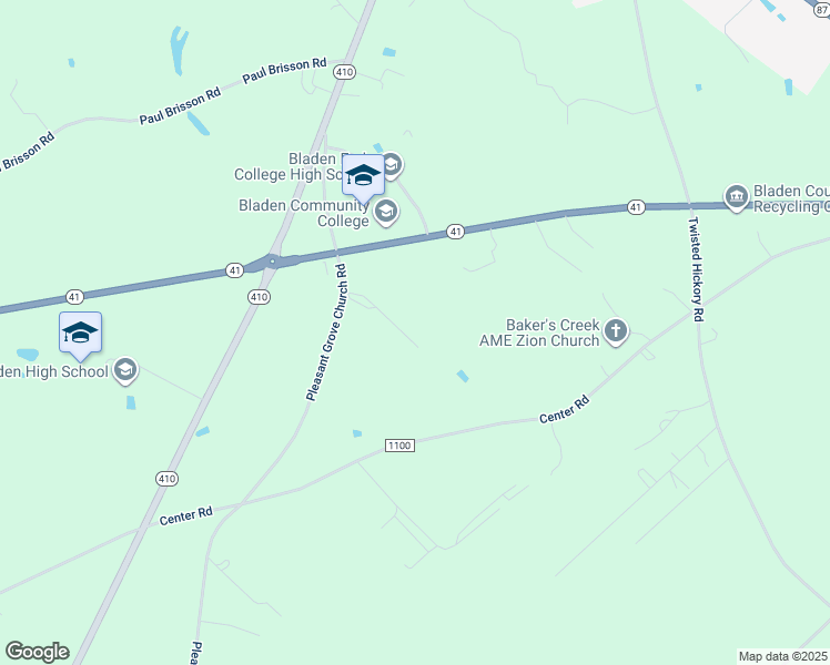 map of restaurants, bars, coffee shops, grocery stores, and more near 191 Stephies Way in Bladenboro