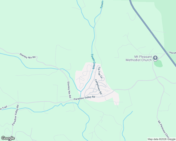 map of restaurants, bars, coffee shops, grocery stores, and more near 217 Big Rock Road in Cleveland