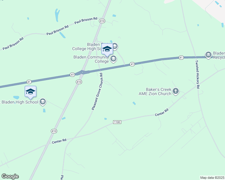 map of restaurants, bars, coffee shops, grocery stores, and more near 130 Stephies Way in Bladenboro
