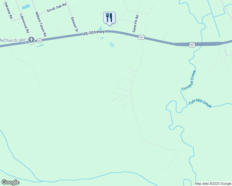 map of restaurants, bars, coffee shops, grocery stores, and more near Randolph Drive in Elizabethtown