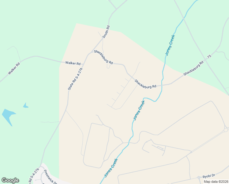 map of restaurants, bars, coffee shops, grocery stores, and more near 407 Willow Grove Way in Anderson