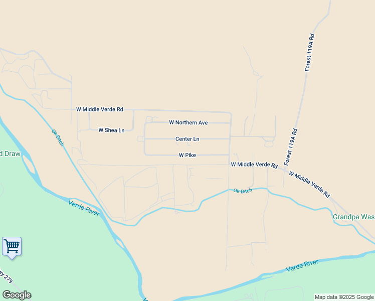map of restaurants, bars, coffee shops, grocery stores, and more near 3735 S Pike in Camp Verde
