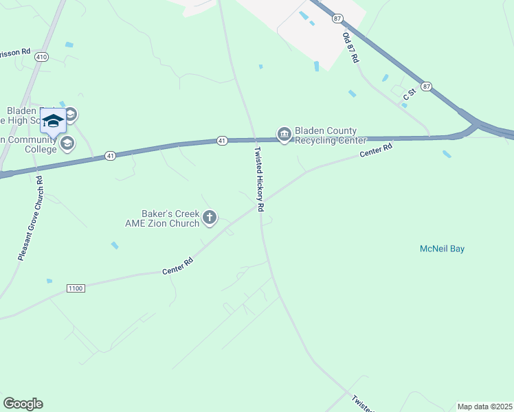 map of restaurants, bars, coffee shops, grocery stores, and more near Center Road in Elizabethtown