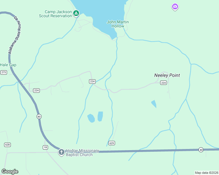 map of restaurants, bars, coffee shops, grocery stores, and more near 716 County Road 224 in Dutton