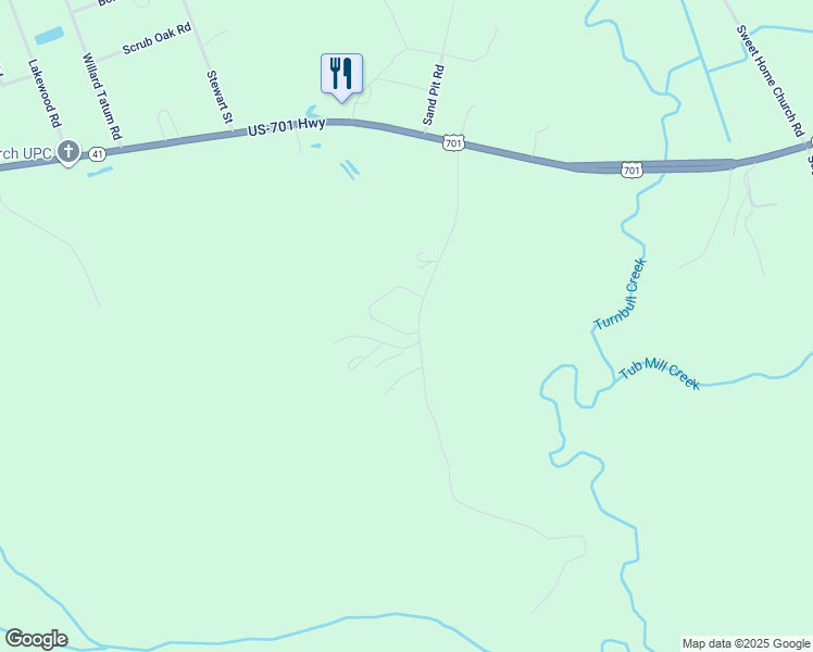 map of restaurants, bars, coffee shops, grocery stores, and more near 426 Frank Melvin Road in Elizabethtown