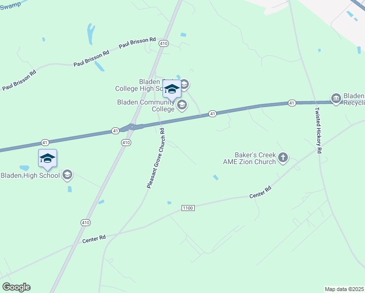 map of restaurants, bars, coffee shops, grocery stores, and more near 97 Stephies Way in Bladenboro
