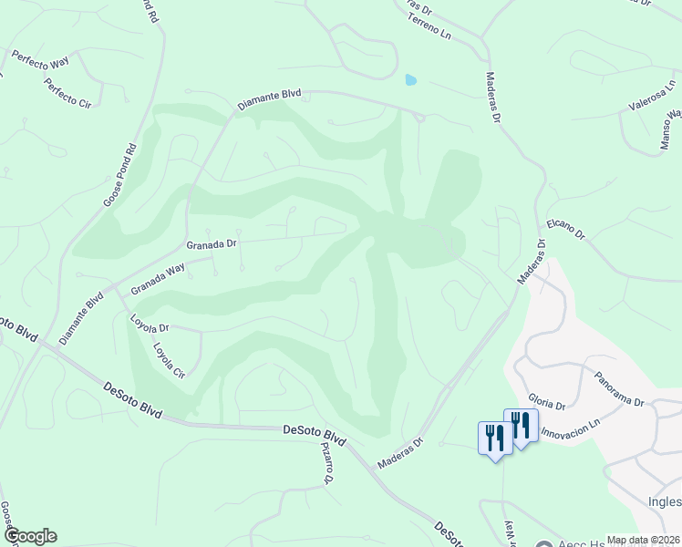 map of restaurants, bars, coffee shops, grocery stores, and more near 77 Loyola Drive in Hot Springs Village