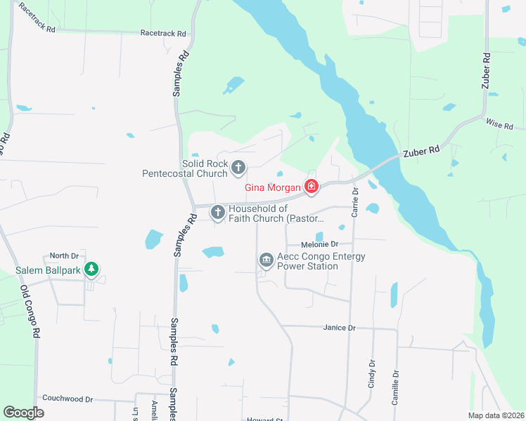 map of restaurants, bars, coffee shops, grocery stores, and more near 7797 Zuber Road in Benton
