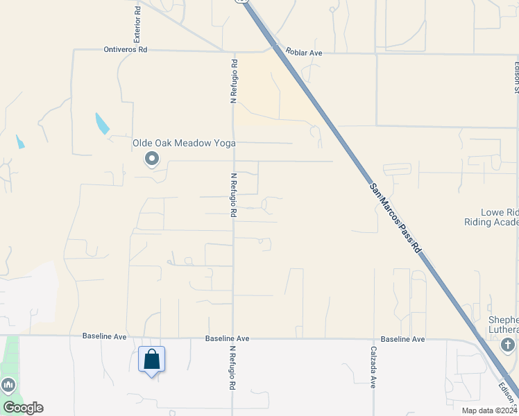 map of restaurants, bars, coffee shops, grocery stores, and more near 2006 North Refugio Road in Santa Ynez