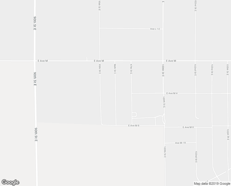 map of restaurants, bars, coffee shops, grocery stores, and more near 96th Street East in Palmdale
