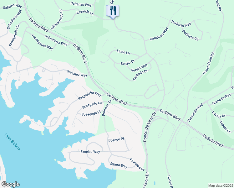 map of restaurants, bars, coffee shops, grocery stores, and more near 14 Serenidad Lane in Hot Springs Village