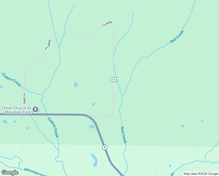 map of restaurants, bars, coffee shops, grocery stores, and more near 189 Polk Road 171 in Mena