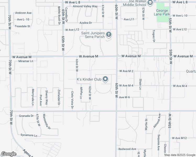 map of restaurants, bars, coffee shops, grocery stores, and more near 41826 Kensington Circle in Palmdale