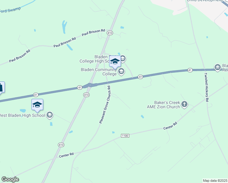 map of restaurants, bars, coffee shops, grocery stores, and more near 31 Stephies Way in Bladenboro