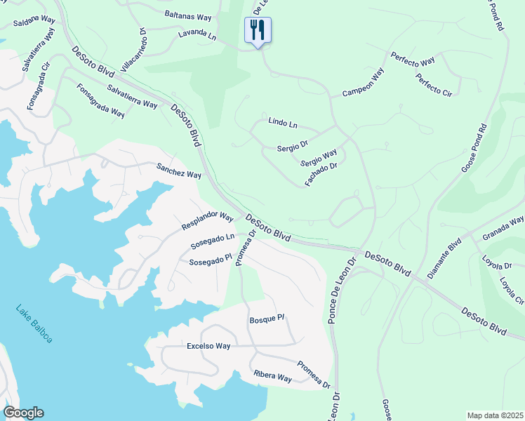 map of restaurants, bars, coffee shops, grocery stores, and more near 14 Serenidad Lane in Hot Springs Village
