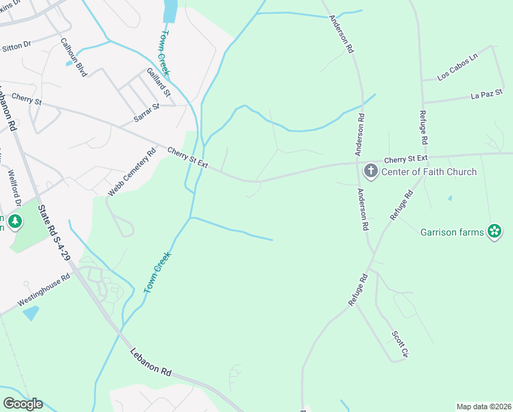 map of restaurants, bars, coffee shops, grocery stores, and more near 1200 Cherry Street Extension in Pendleton