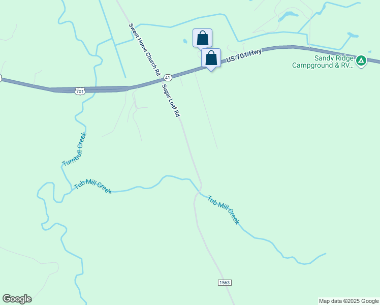 map of restaurants, bars, coffee shops, grocery stores, and more near Sugar Loaf Road in Bladen County