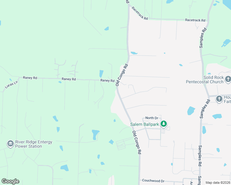map of restaurants, bars, coffee shops, grocery stores, and more near 8669 Old Congo Road in Benton