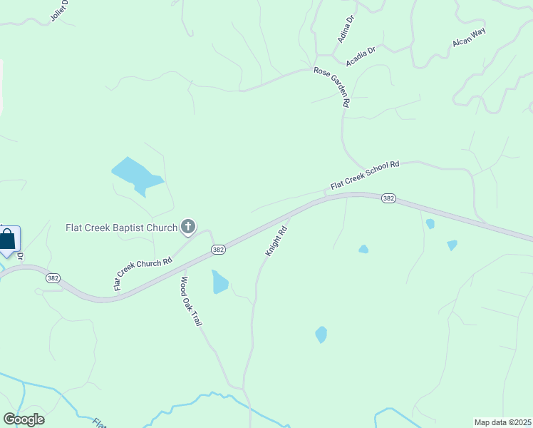 map of restaurants, bars, coffee shops, grocery stores, and more near 2982 Georgia 382 in Ellijay