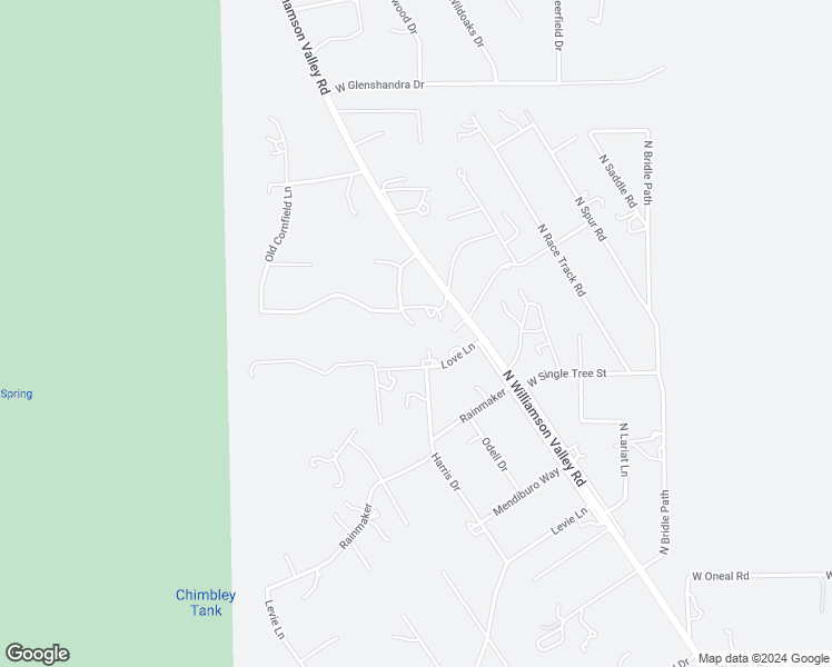 map of restaurants, bars, coffee shops, grocery stores, and more near 2695 Granite Park Drive in Prescott